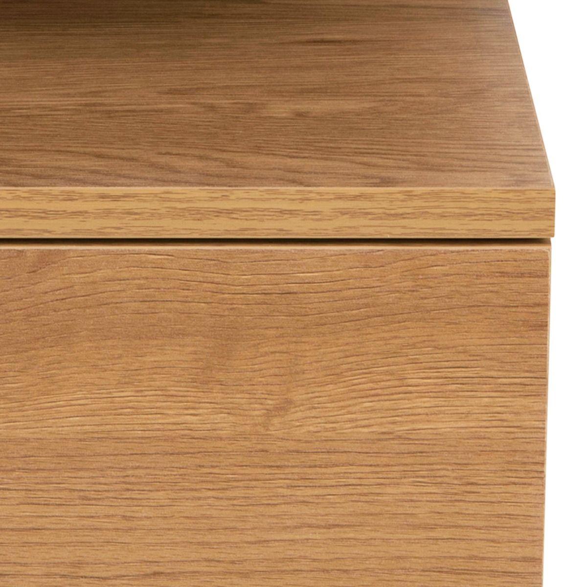Wooden Bedside Cabinet Wall Hung With 1 Drawer - Ashlan