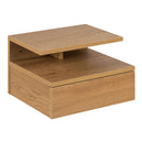 Wooden Bedside Cabinet Wall Hung With 1 Drawer - Ashlan