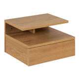 Wooden Bedside Cabinet Wall Hung With 1 Drawer - Ashlan