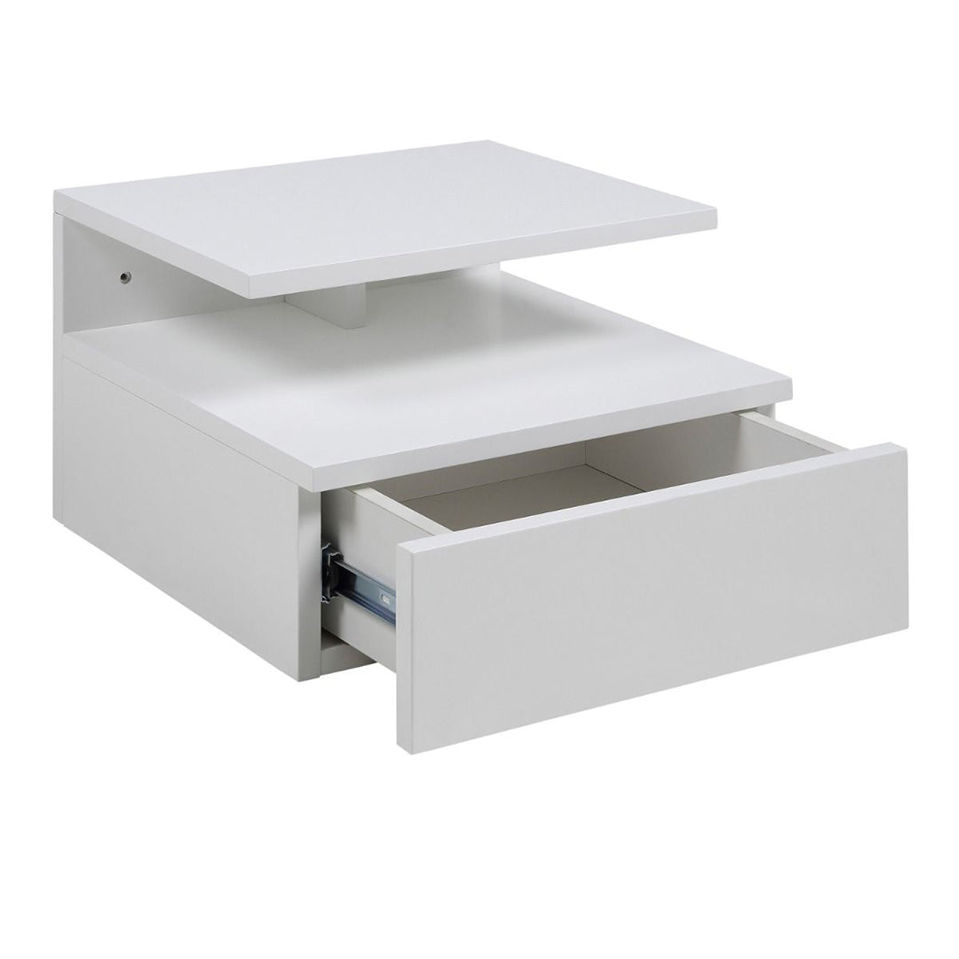 Wooden Bedside Cabinet Wall Hung With 1 Drawer - Ashlan
