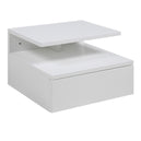 Wooden Bedside Cabinet Wall Hung With 1 Drawer - Ashlan