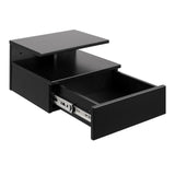 Wooden Bedside Cabinet Wall Hung With 1 Drawer - Ashlan