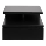 Wooden Bedside Cabinet Wall Hung With 1 Drawer - Ashlan