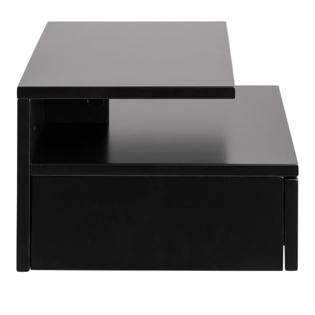 Wooden Bedside Cabinet Wall Hung With 1 Drawer - Ashlan