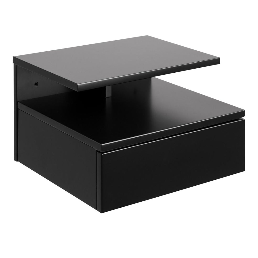 Wooden Bedside Cabinet Wall Hung With 1 Drawer - Ashlan
