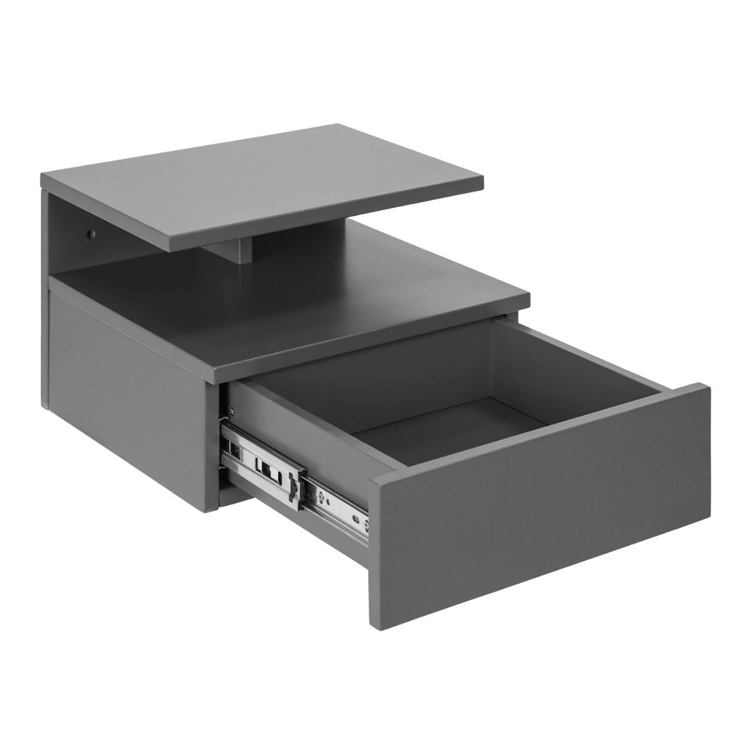 Wooden Bedside Cabinet Wall Hung With 1 Drawer - Ashlan