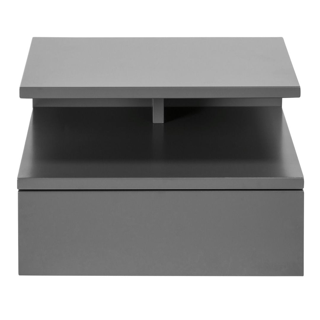 Wooden Bedside Cabinet Wall Hung With 1 Drawer - Ashlan