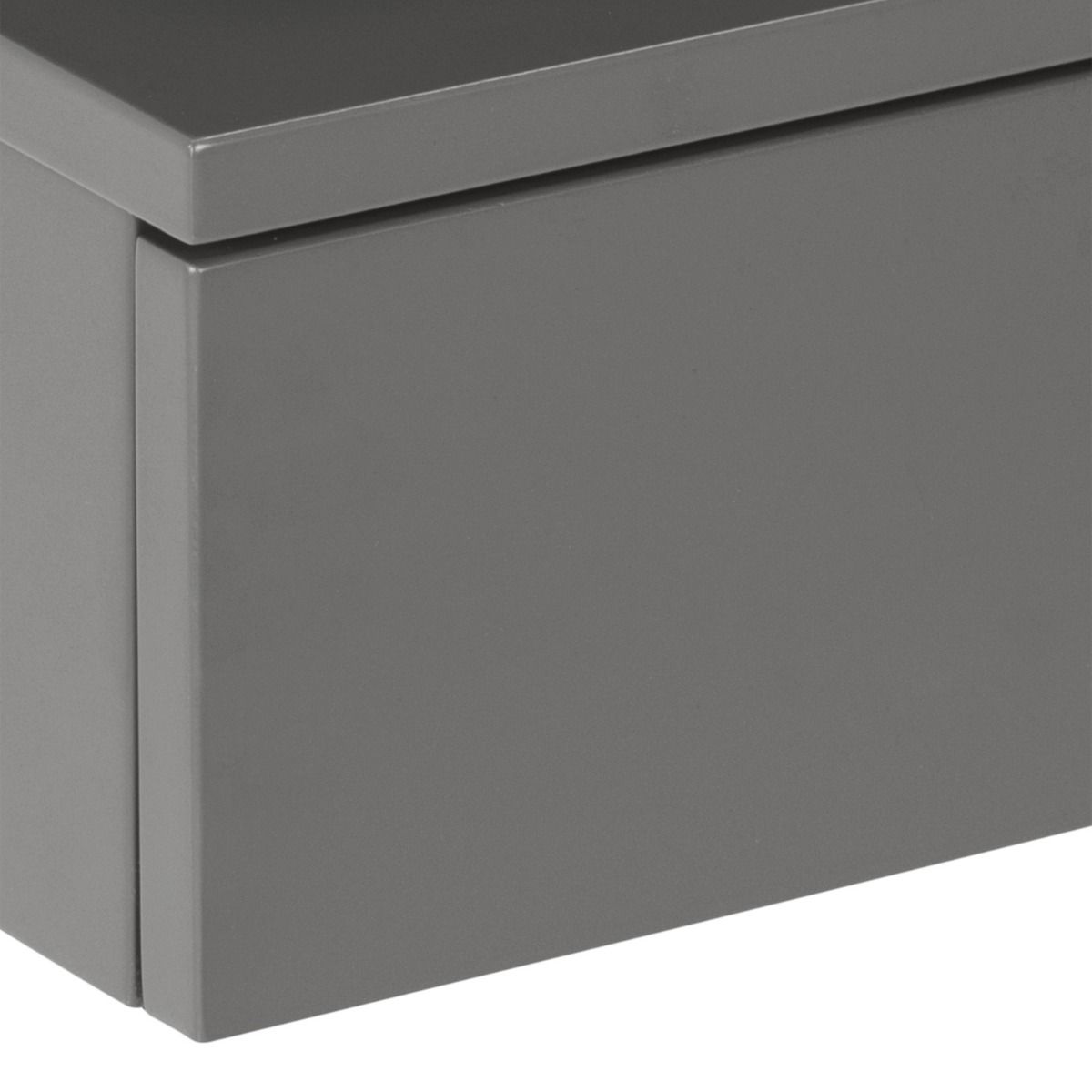 Wooden Bedside Cabinet Wall Hung With 1 Drawer - Ashlan