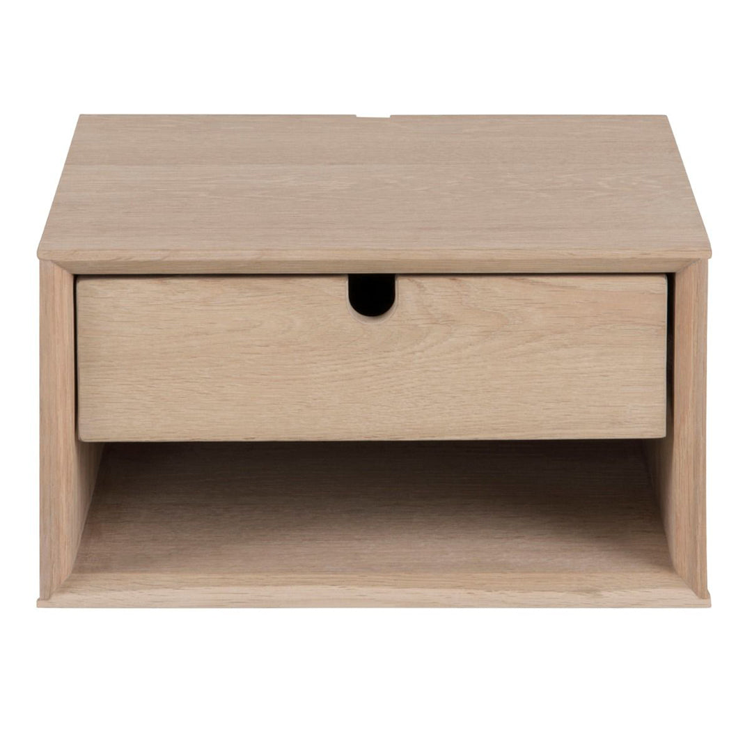 Wooden Bedside Cabinet Wall Mounted With 1 Drawer - Century