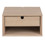 Wooden Bedside Cabinet Wall Mounted With 1 Drawer - Century
