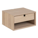 Wooden Bedside Cabinet Wall Mounted With 1 Drawer - Century