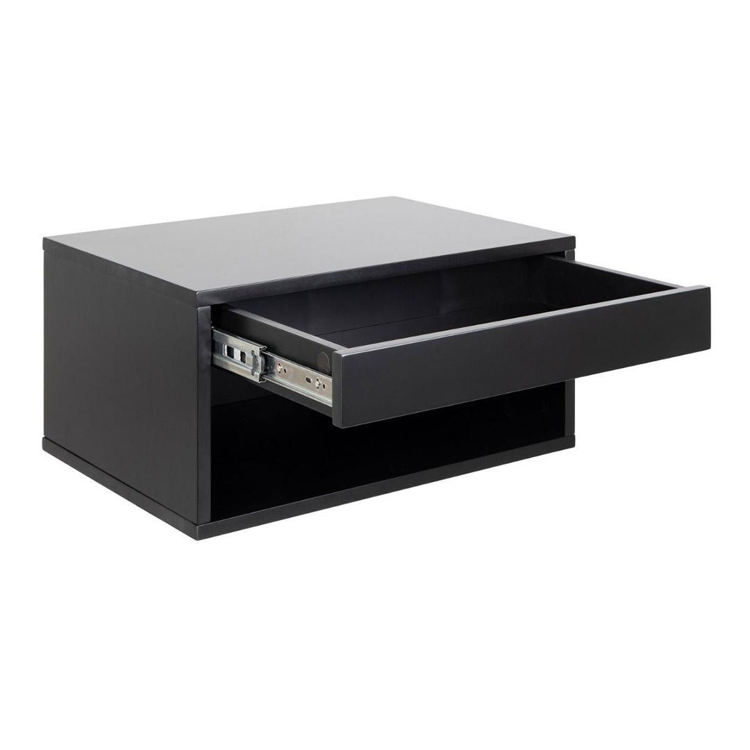 Wooden Bedside Cabinet Wall Mounted With 1 Drawer - Cholet