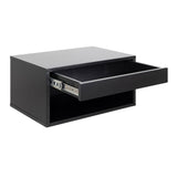 Wooden Bedside Cabinet Wall Mounted With 1 Drawer - Cholet