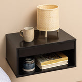 Wooden Bedside Cabinet Wall Mounted With 1 Drawer - Cholet