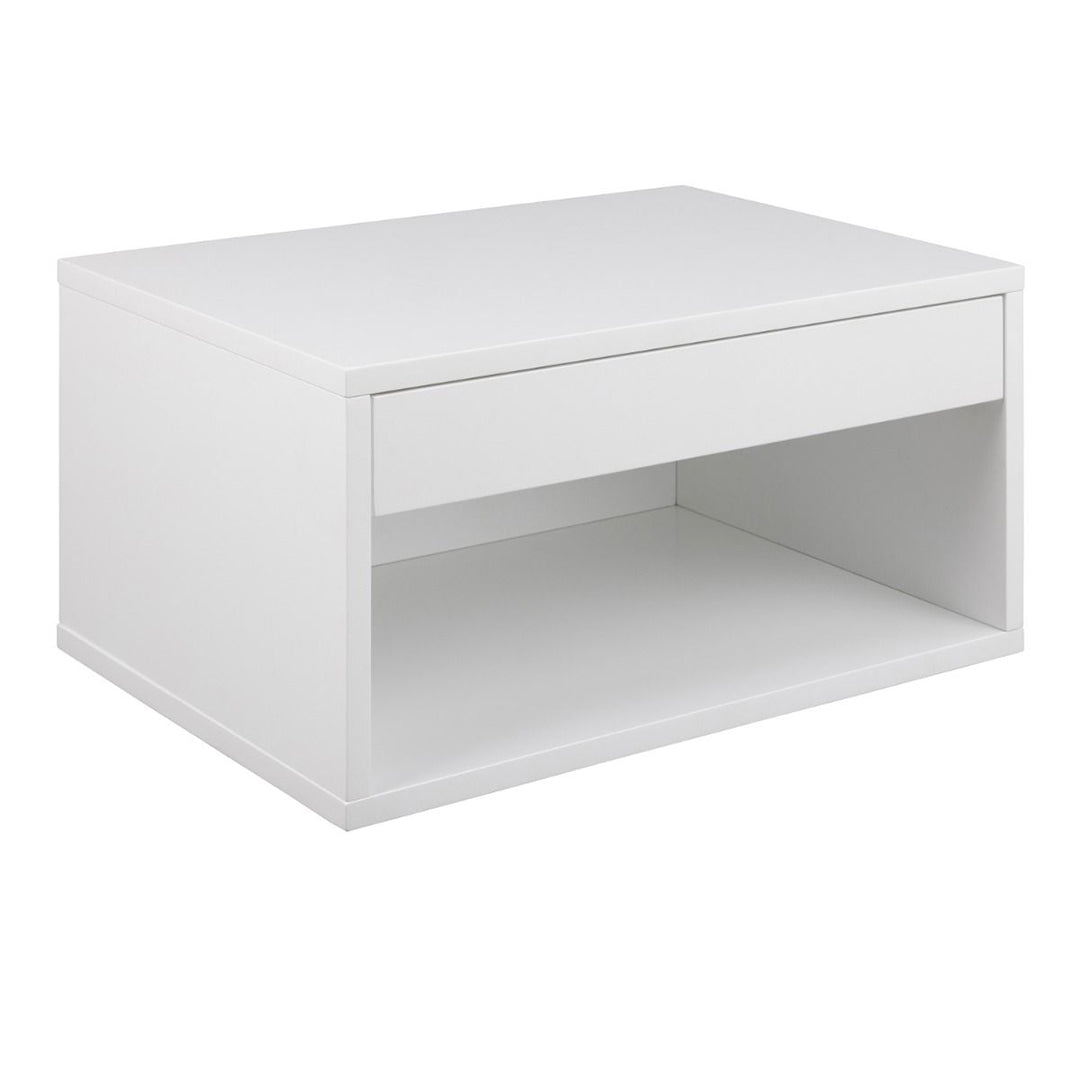 Wooden Bedside Cabinet Wall Mounted With 1 Drawer - Cholet