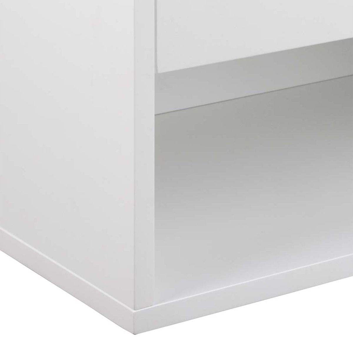 Wooden Bedside Cabinet Wall Mounted With 1 Drawer - Cholet