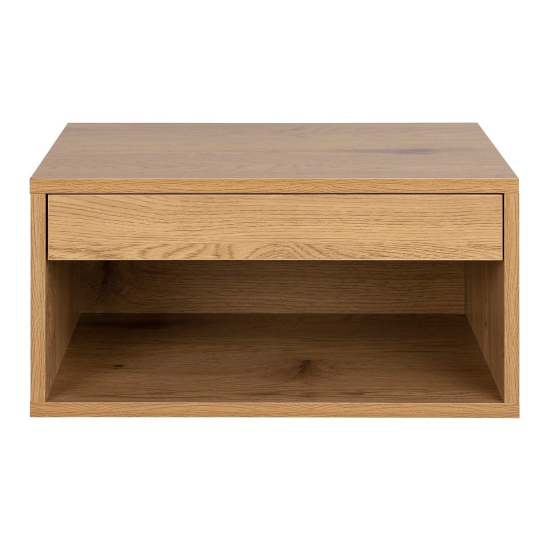 Wooden Bedside Cabinet Wall Mounted With 1 Drawer - Cholet