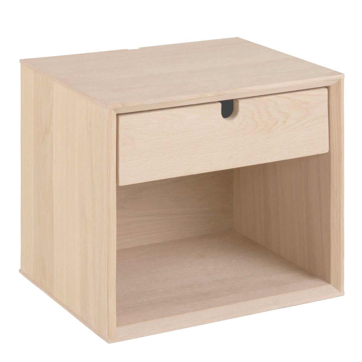 Wooden Bedside Cabinet Wall Mounted With 1 Drawer And Shelf - Century
