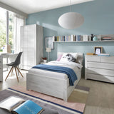 Wooden Sideboard With 1 Door And 5 Drawers - Angel