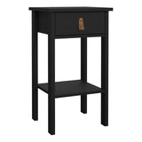 Wooden Bedside Cabinet With 1 Drawer - Barcelona