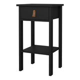 Wooden Bedside Cabinet With 1 Drawer - Barcelona