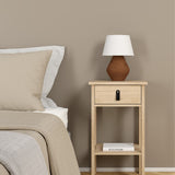 Wooden Bedside Cabinet With 1 Drawer - Barcelona