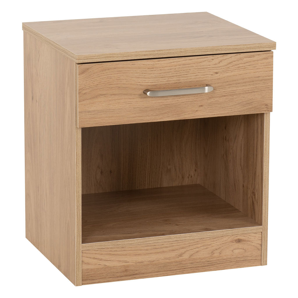 Wooden Bedside Cabinet With 1 Drawer - Dakota