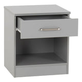 Wooden Bedside Cabinet With 1 Drawer - Dakota