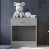 Wooden Bedside Cabinet With 1 Drawer - Dakota