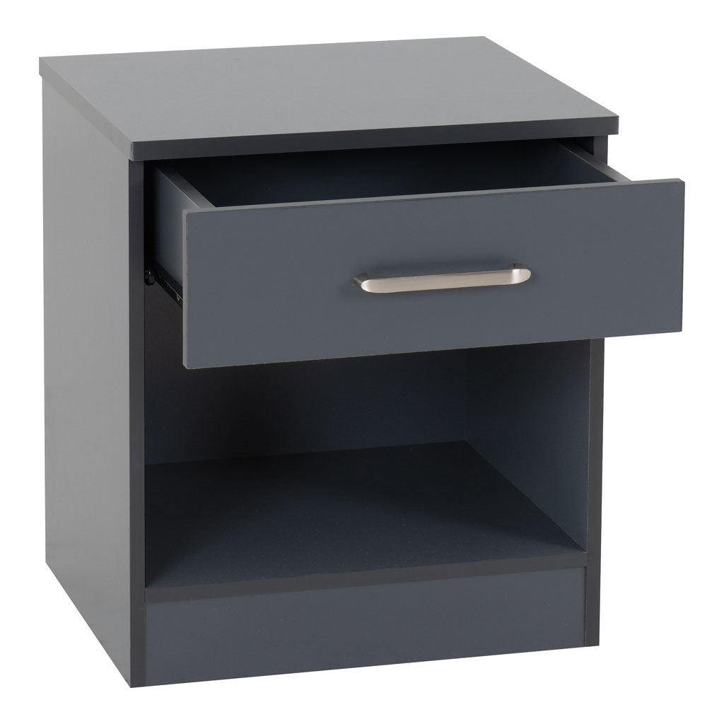 Wooden Bedside Cabinet With 1 Drawer - Dakota