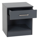 Wooden Bedside Cabinet With 1 Drawer - Dakota