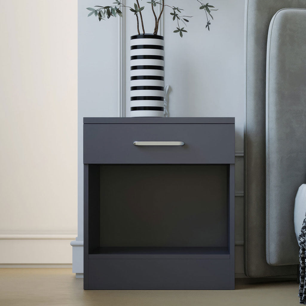 Wooden Bedside Cabinet With 1 Drawer - Dakota