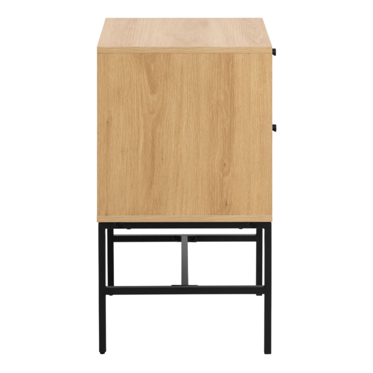Wooden Bedside Cabinet With 2 Drawers - Albany