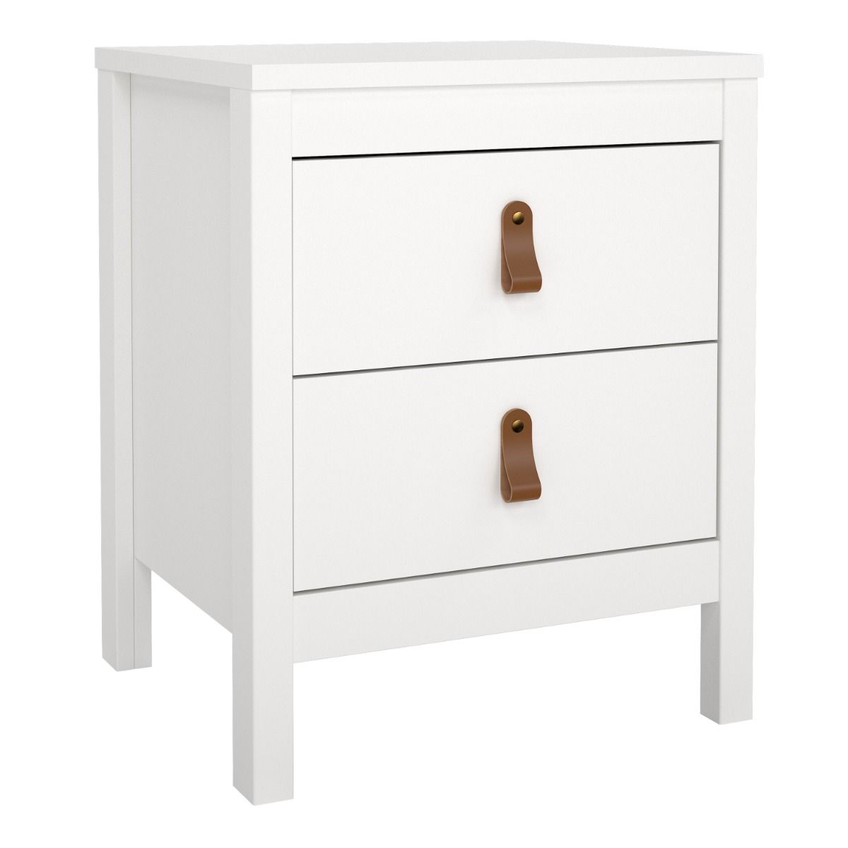 Wooden Bedside Cabinet With 2 Drawers - Barcelona