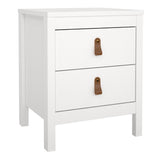 Wooden Bedside Cabinet With 2 Drawers - Barcelona