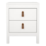 Wooden Bedside Cabinet With 2 Drawers - Barcelona