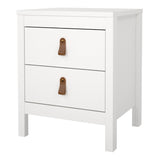 Wooden Bedside Cabinet With 2 Drawers - Barcelona