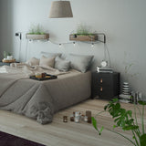 Wooden Bedside Cabinet With 2 Drawers - Barcelona