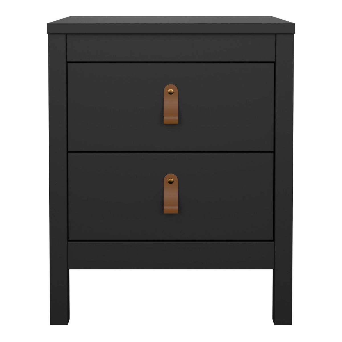 Wooden Bedside Cabinet With 2 Drawers - Barcelona