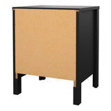 Wooden Bedside Cabinet With 2 Drawers - Barcelona