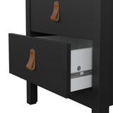 Wooden Bedside Cabinet With 2 Drawers - Barcelona