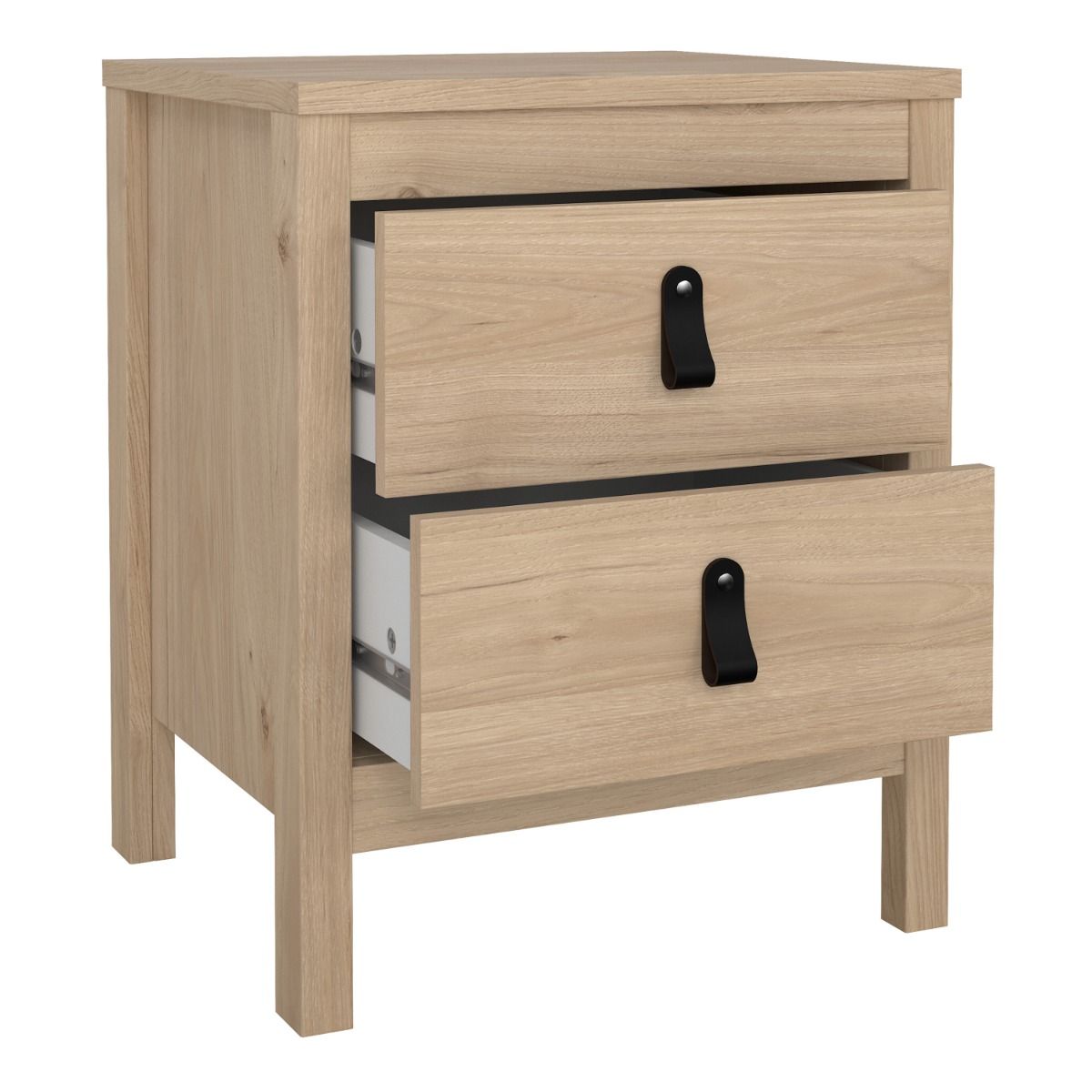 Wooden Bedside Cabinet With 2 Drawers - Barcelona