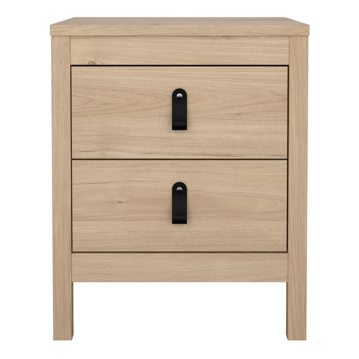 Wooden Bedside Cabinet With 2 Drawers - Barcelona