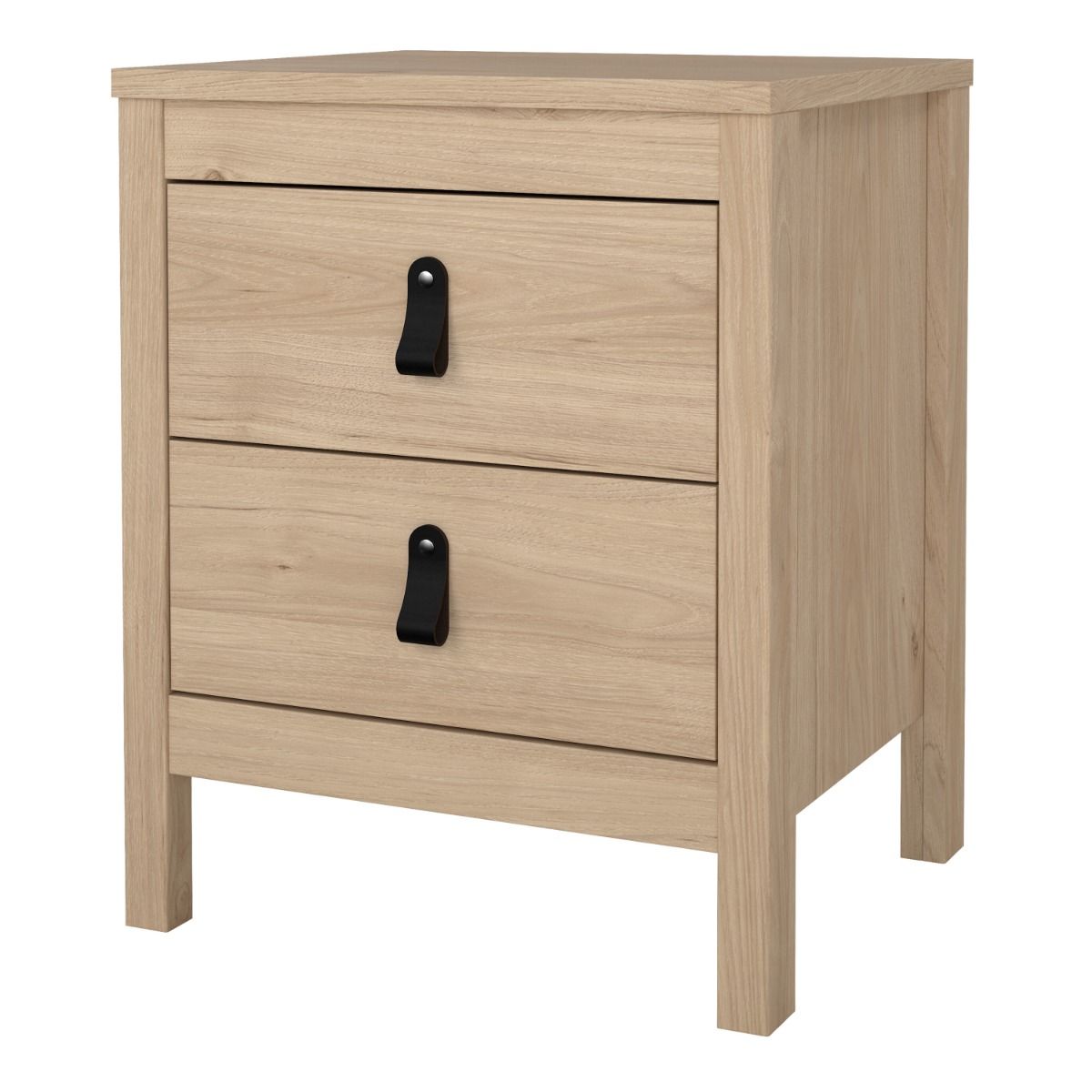 Wooden Bedside Cabinet With 2 Drawers - Barcelona