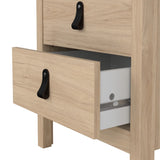 Wooden Bedside Cabinet With 2 Drawers - Barcelona