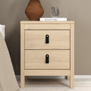 Wooden Bedside Cabinet With 2 Drawers - Barcelona