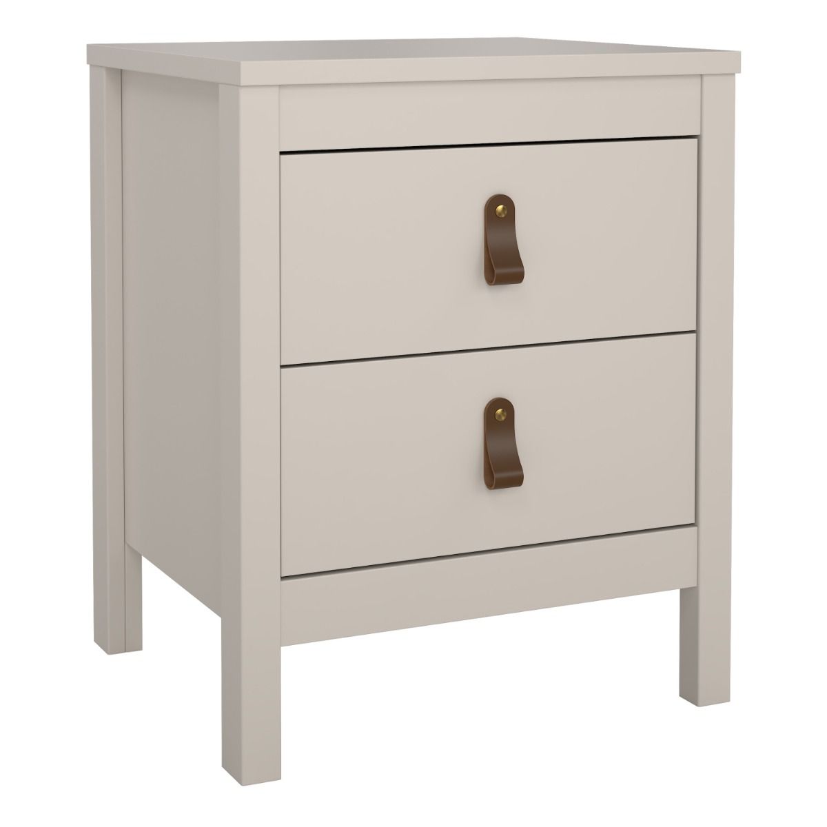 Wooden Bedside Cabinet With 2 Drawers - Barcelona