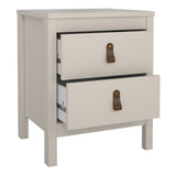 Wooden Bedside Cabinet With 2 Drawers - Barcelona