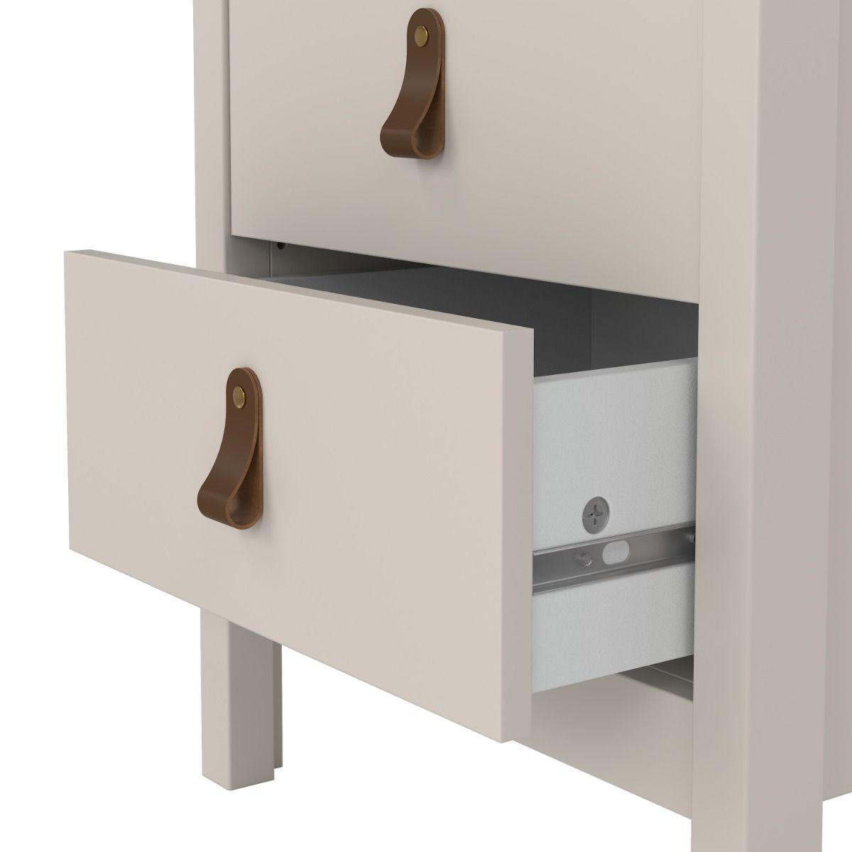 Wooden Bedside Cabinet With 2 Drawers - Barcelona