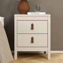 Wooden Bedside Cabinet With 2 Drawers - Barcelona